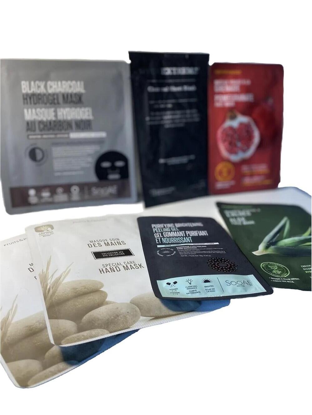 Face Masks and Hand Masks Set 7 Pc Skincare Bundle Past Date!!